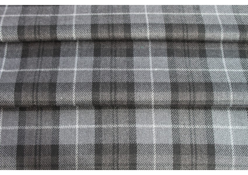 Grey tartan store material